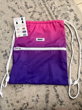 Pink to Purple Ombre Drawstring Backpack